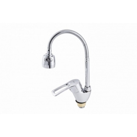 Fauzt FZS-811-129 kitchen mixer, single-leaf, flexible surge of 145 mm, chrome