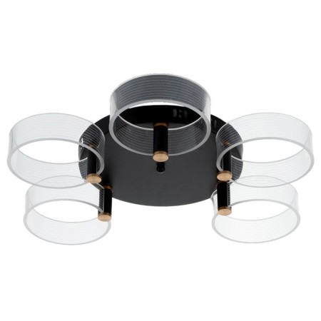 Chandelier 1697/5 LED 100W 3000-6000K Black 60x60x12 cm Bayerlux-3