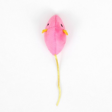 A toy for cats "Mouse with cat mint", 5 cm, pink-1