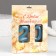 Candle in the cake Jubilee "line" (set 2 in 1), number 20, blue metallic, 6.5 cm