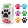 Stick Paper "Multi -colored paws" d = 2.5 cm 500 pcs in a roll 3x6.5x6.5 cm