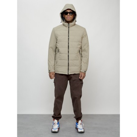 Male spring jacket, size 52, beige color-4