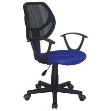 Armchair for the operator compact Brabix Flip MG-305, TW fabric, blue/black