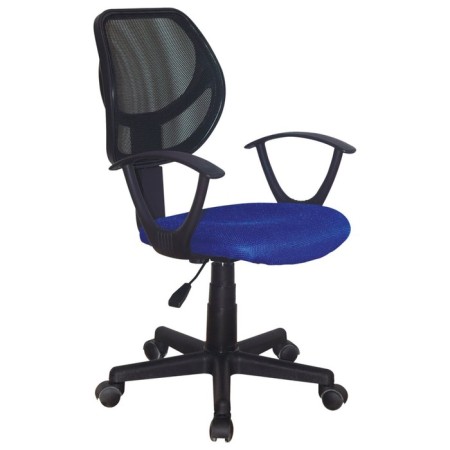 Armchair for the operator compact Brabix Flip MG-305, TW fabric, blue/black