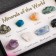 Collection of minerals, 8 pcs, 8x5.5x1.3 cm