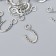 Decor for creativity Metal "Hook" silver G057B568 set 25 pcs 2x1 cm