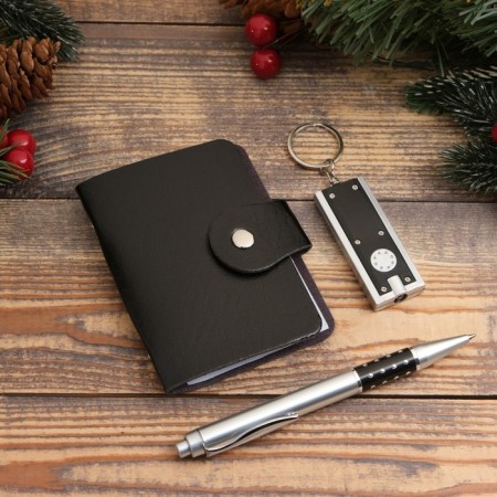 Gift set 3v1 (pen, business card, flashlight)