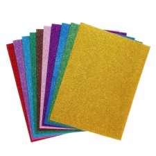 Penca -sparkle foam, self -mesmerizing, A3, 10 sheets, 10 colors