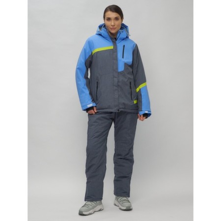 Ski suit female, size 58, blue color-34