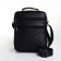 Male bag on lightning, long belt, black color