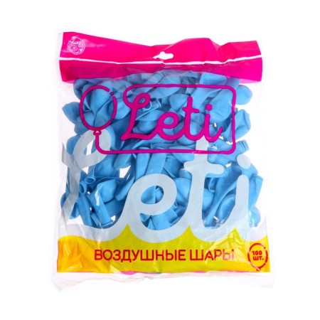 Shar Latex 5 ", pastel, set of 100 pcs., Water bombs, Blue color-1