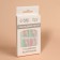 Sakura's overhead nails, 12 pcs, with glue plates, ballerina shape, pink/green color