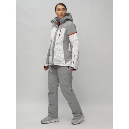 Ski suit female, size 58, white color-1