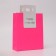 Gift package with a cut handle 26 x 32 x 10 cm, fuchsia