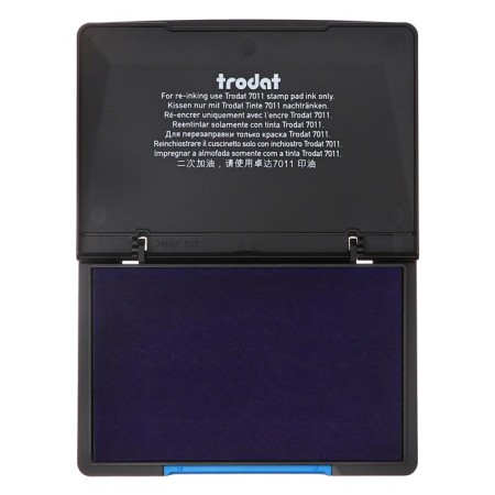 Trodat table stamping pillow, 70 x 110 mm, blue-2