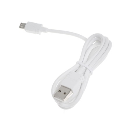 Network charger BYZ B35, 2 USB, 2.1 A, Microusb 1 m, white cable-3