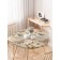 Tables on the table “Letter from the past”, round, oxford, elastic band, size 120x120 cm, diameter 75-100 cm