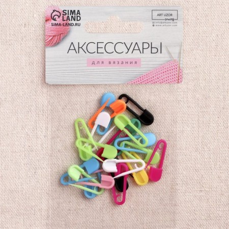 Set of pins, 2.3 cm 20 pcs, color colorful-1