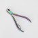 Manicure nippers for cuticle, 9.5 cm, blade length - 10 mm, chameleon color