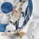 Interior decor "helm" on the wall, white-blue, 23 x 23 x 1.5 cm