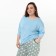 Women's longing, blue color, size 48