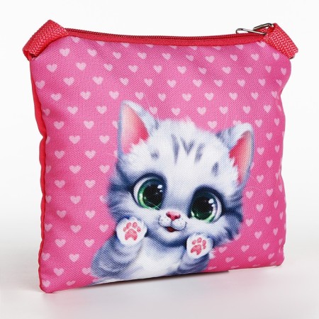 Gift set for the girl "kitten", bag, notebook-4