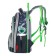 Frame backpack 36 x 28 x 11 cm, Across 198, filling: bag, gray/green ACR22-198-1