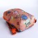 Baby backpack on lightning, 2 outer pockets, orange color