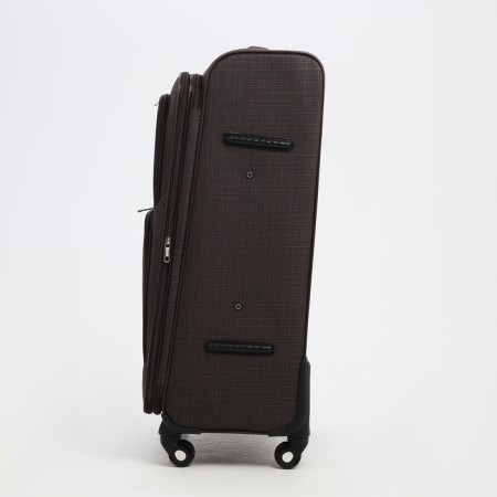 Big suitcase 28 ", a lightning department, code castle, 4 wheels, 2 outer pockets, brown color-2