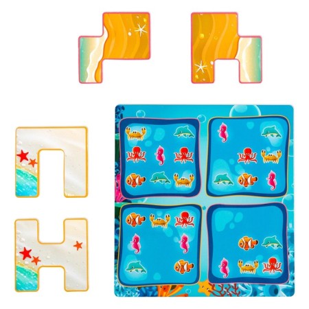 Magnetic game "Underwater farm"-3