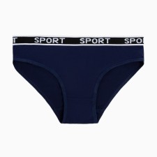 Panties female slips, dark blue color, size 42-44