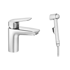 Santek Taos sink mixer, with hygienic shower, chrome
