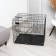 A cell for dogs and cats, a two -tier 70 x 50 x 60 cm, black