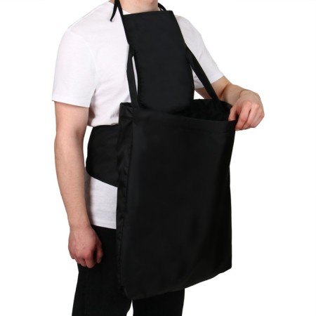 Apron for harvesting, one pocket with lightning, black, Kangaroo, Greengo-1
