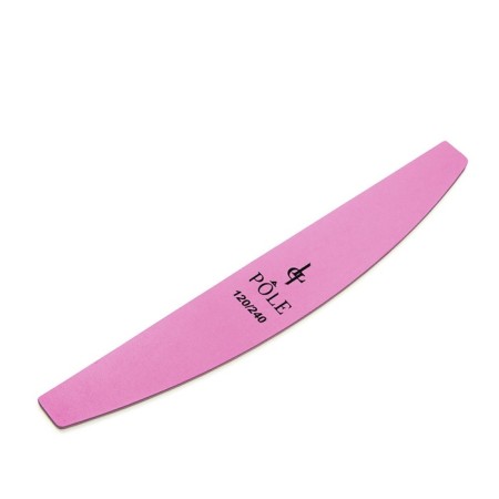 Nail file Pole "Boat", 120/240, premium, pink