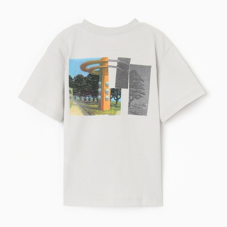 T-shirt for a boy, color gray ice, height 104-110 cm-3