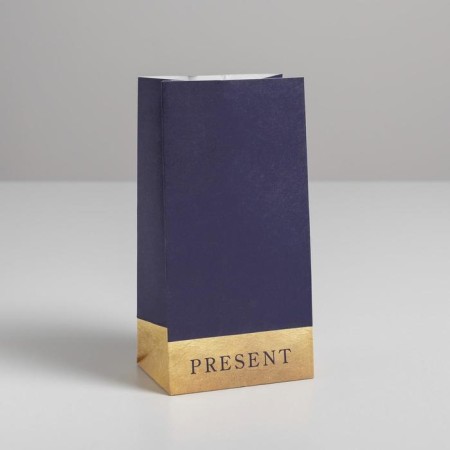 Gift package without handles "Present", 10 x 19.5 x 7 cm