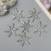 Decor for the creativity of the felt "Snowflake" holography 6x6 cm