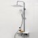 Shower system Wasserkraft A11301, tropical shower, thermostat, hand watering can, chrome