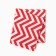 Towel 35x60cm zigzag 757-6p, red, waffle, 120 g/m, HL100%
