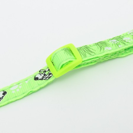 Collar "summer" with a bell, 30 x 1 cm, kapron, light green-6