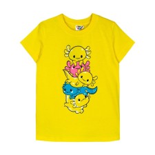 Children's T -shirt, height 98 cm, yellow color