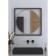Mirror in a baguette frame with LED lighting 15 W, 70x70 cm, IR - switch, neutral white light,