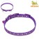 Collar "paw and bone" with a bell, width 1.5 cm, Osh 30, purple