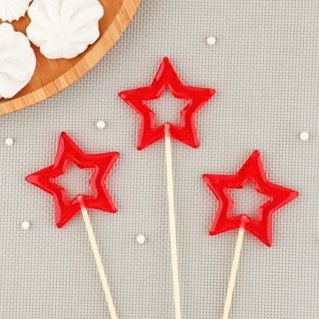 Silicone Mold for candy and chocolate "Stars", the color is transparent-2