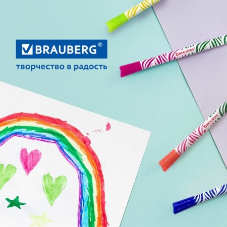 Flomasters bilateral 20 colors Brauberg Premium Bi-Color, 10 pieces, thickened, ventilated cap-11