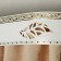 Binide cornice, “ultracompact. Gold sheet ", 300 cm, with a decorative bar 7 cm, white color