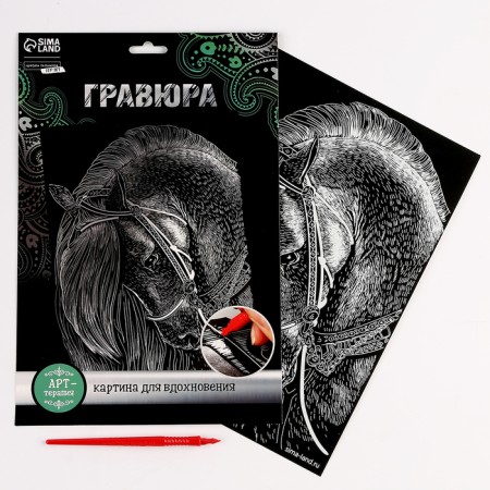 Engraving. Set of engravings "Animals", A4, 4 pcs-4