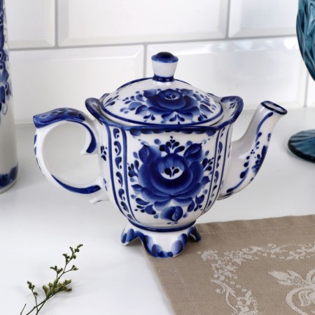 Teapot "Irinka", 21x13x18 cm, Gzhel