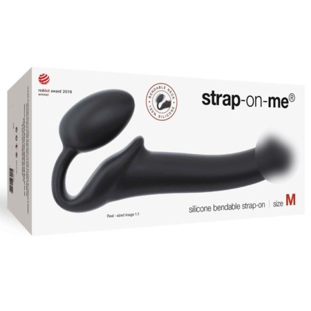 Strapon Strap-on-Me Semi-Raalistic bearing, Black M, 18 cm-2